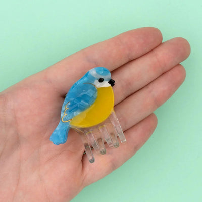 Mini Blue Tit Hair Claw