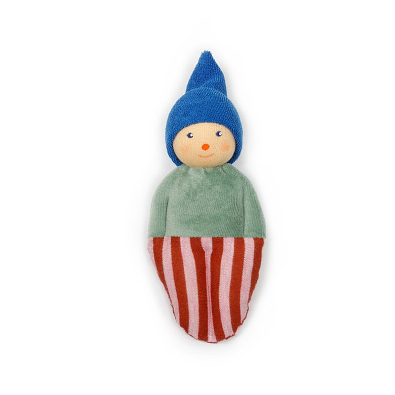 Hochet bébé en tissu éponge bio - Clown
