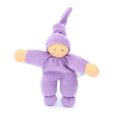Organic Terry Pimpel Baby Rattle - Lilac