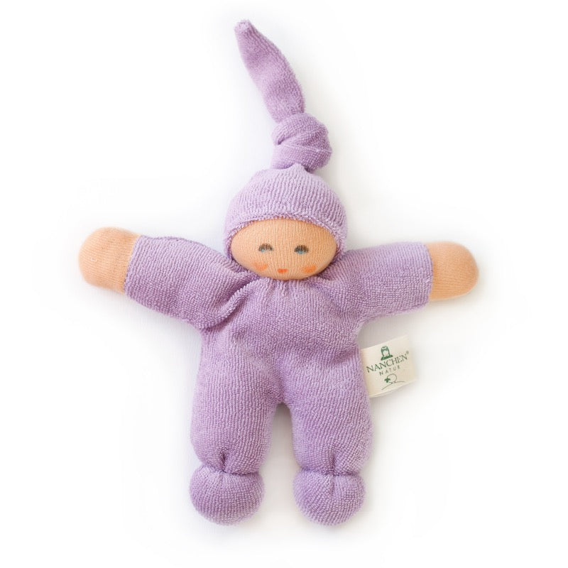Organic Terry Pimpel Baby Rattle - Lilac