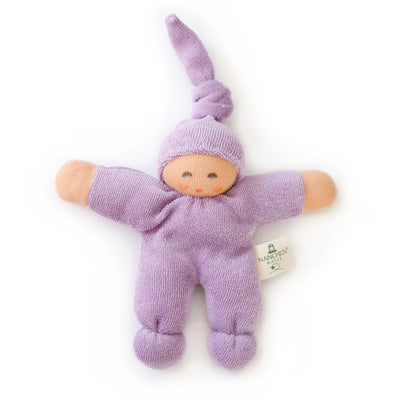 Organic Terry Pimpel Baby Rattle - Lilac
