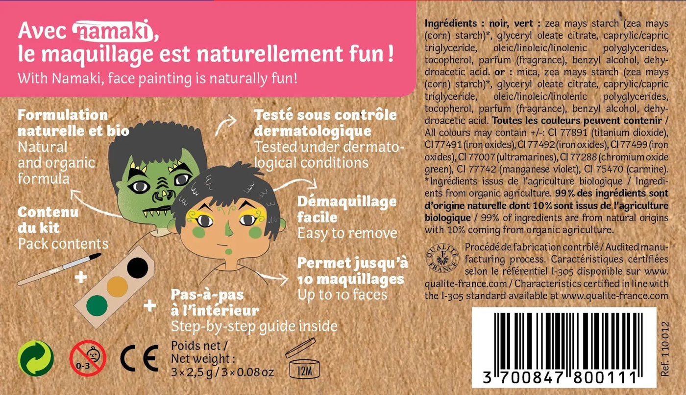 Dragon and Imp -  Three Colour Face Painting Kit