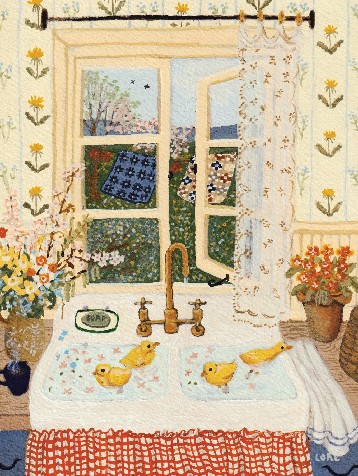Forget Me Not Spring Puzzle – Aprikose