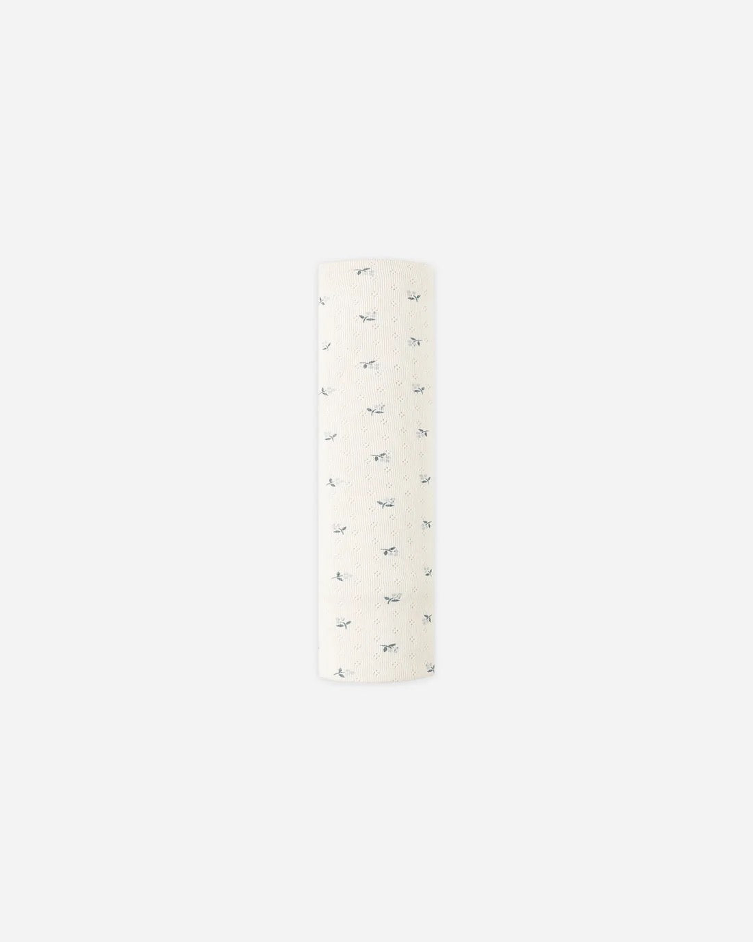 Pointelle Baby Blanket - Blue Ditsy