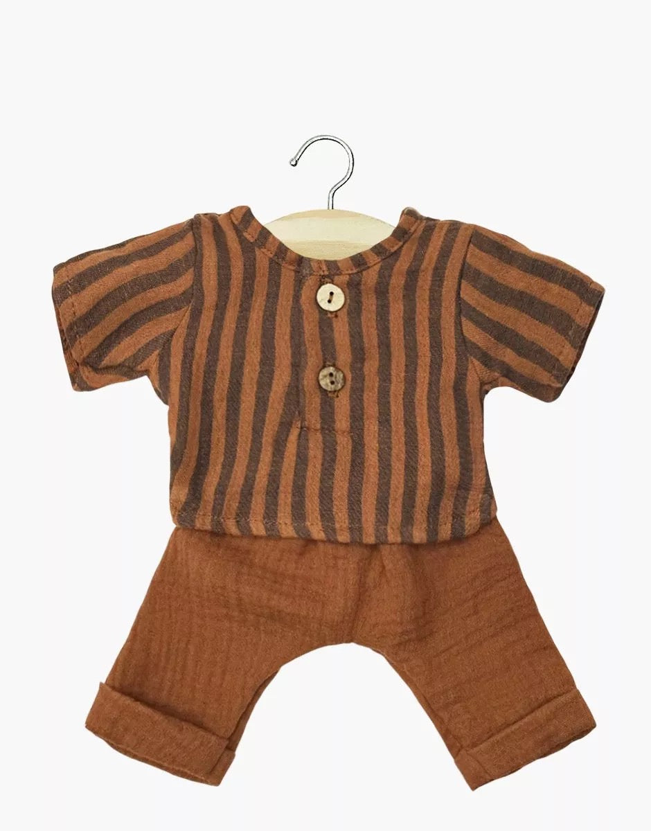 Andrea Long Sleeve Cotton Gauze Set for Minikane Gordis Dolls (34 + 37cm)