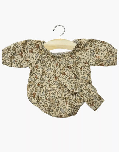Bertille Romper & Headband Set in Printed Cotton for Minikane Gordis Dolls (34 + 37cm)