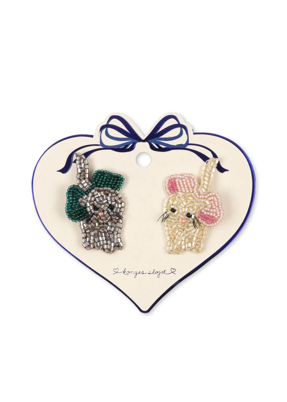 Two Pack Bow Kitty Hair Clip