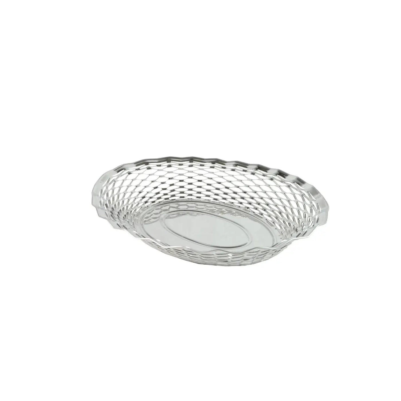 Small Stainless Steel Oval Food Basket