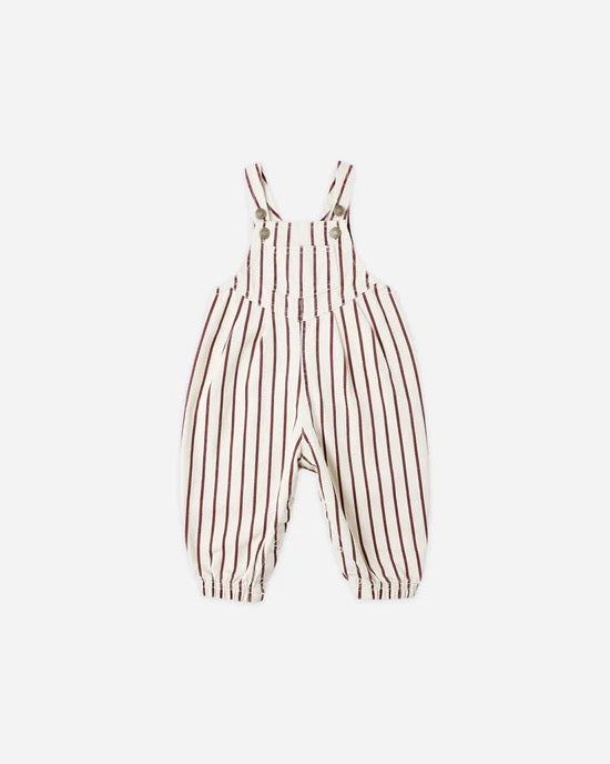 Vintage Overall - Burgundy Stripe
