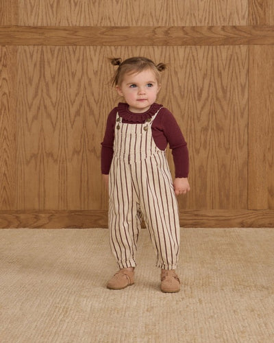 Vintage Overall - Burgundy Stripe