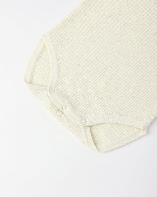 Ruffle Collar Bodysuit - Natural