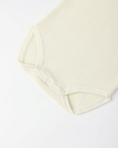 Ruffle Collar Bodysuit - Natural