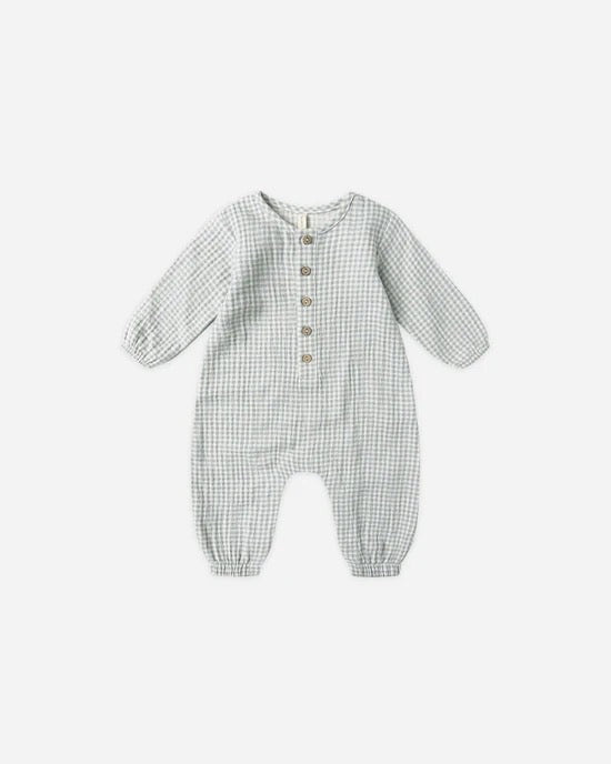 Woven Jumpsuit - Blue Gingham