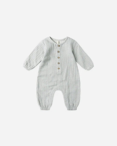 Woven Jumpsuit - Blue Gingham