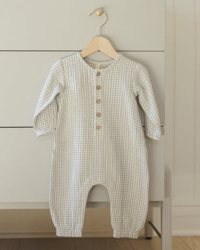 Woven Jumpsuit - Blue Gingham