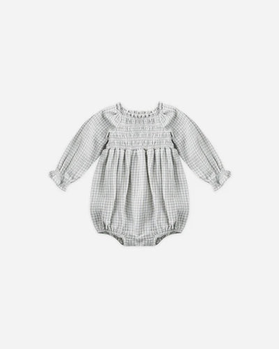 Eden Romper - Blue Gingham