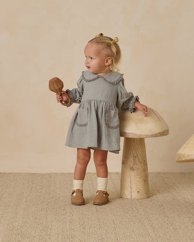 Marisol Dress - Steel Blue