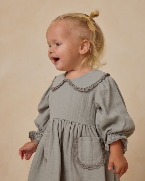 Marisol Dress - Steel Blue