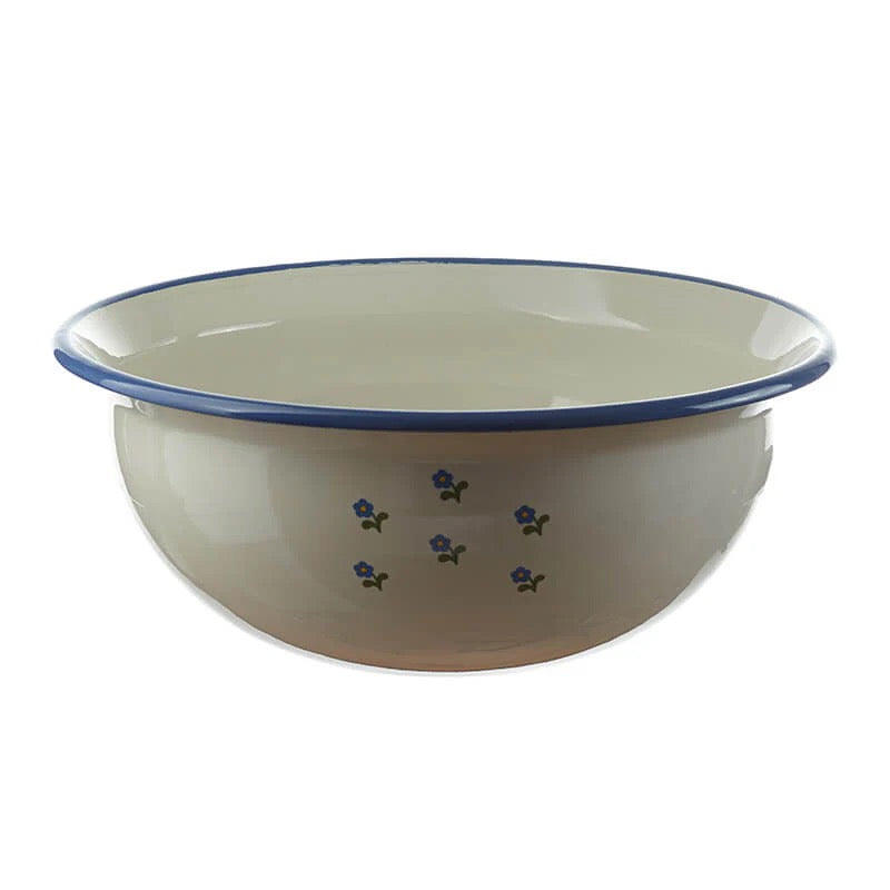 Floral Enamel Bowl - 36cm
