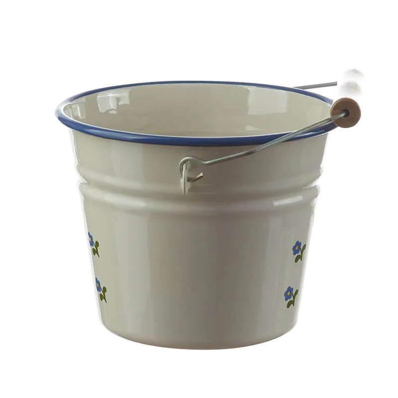Floral Enamel Children's Bucket
