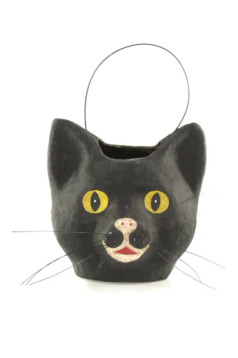 Vintage Black Cat Candy Bucket