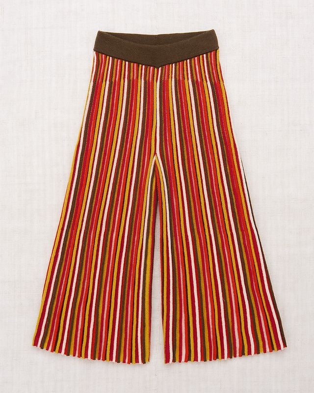 Candy Stripe Accordion Pant - Red Flame