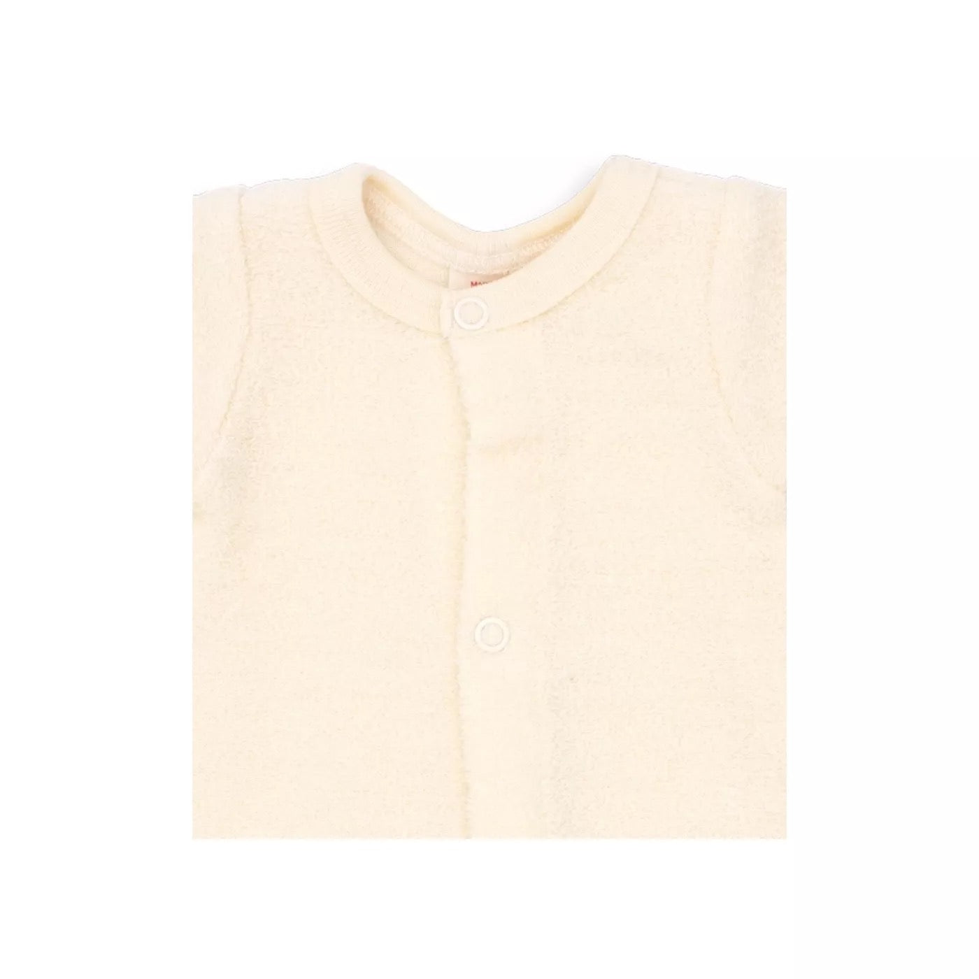 Gigoteuse en laine mérinos bio avec boutons - Naturel