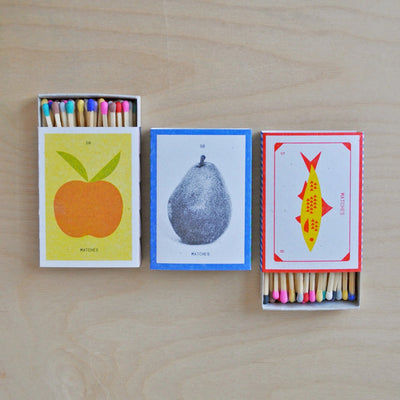 Fish Risograph Printed Matchbox