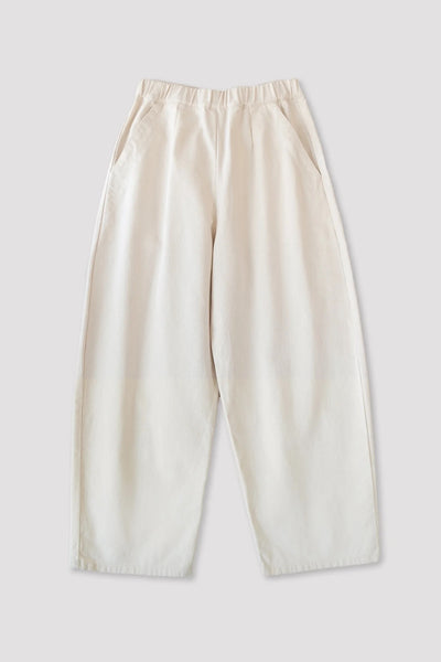 Cream Barrel Pant