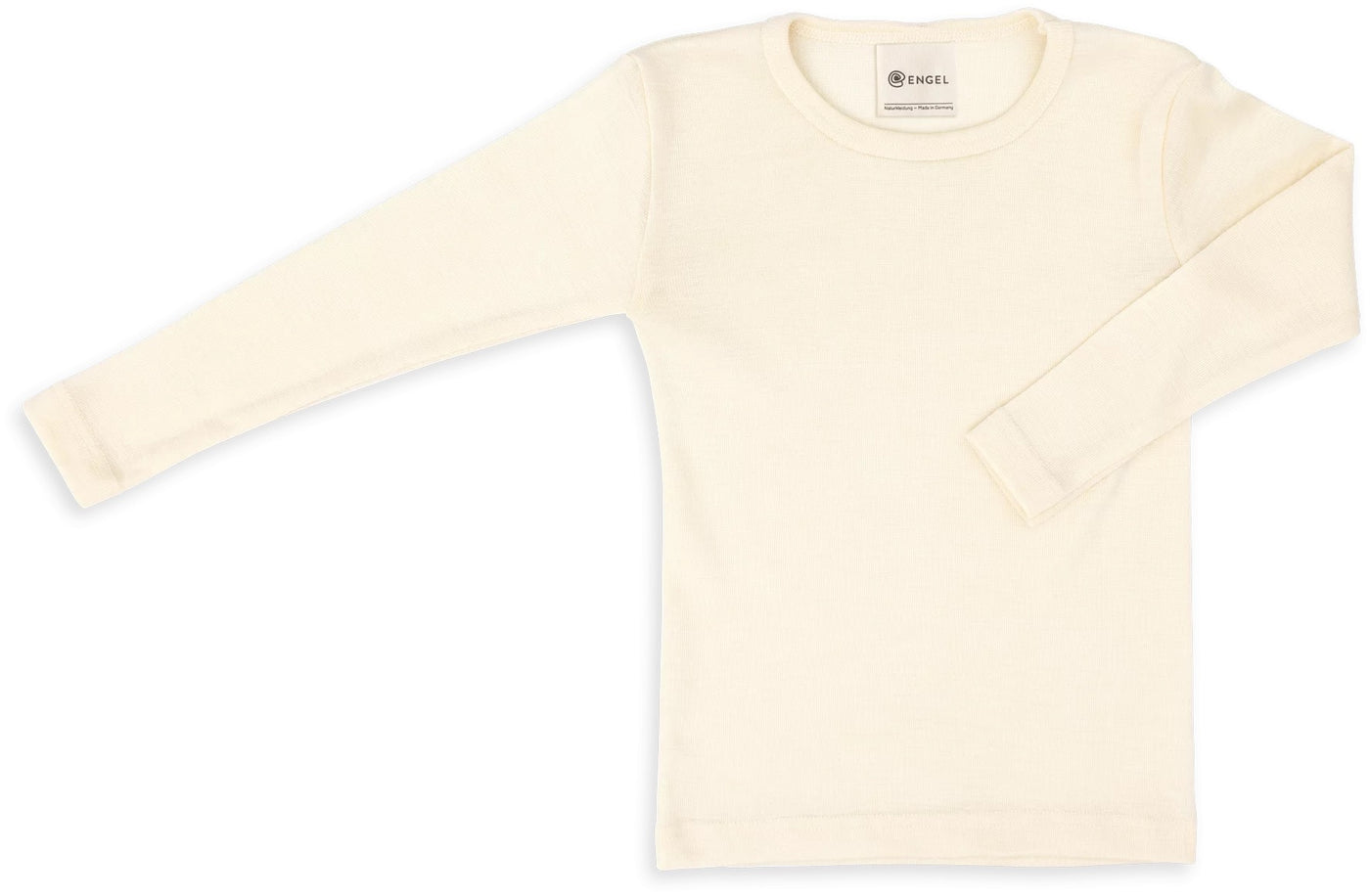 Chemise enfant en laine mérinos bio/soie - Naturel