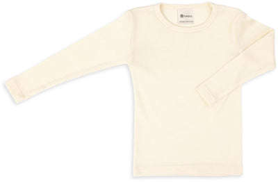 Chemise enfant en laine mérinos bio/soie - Naturel