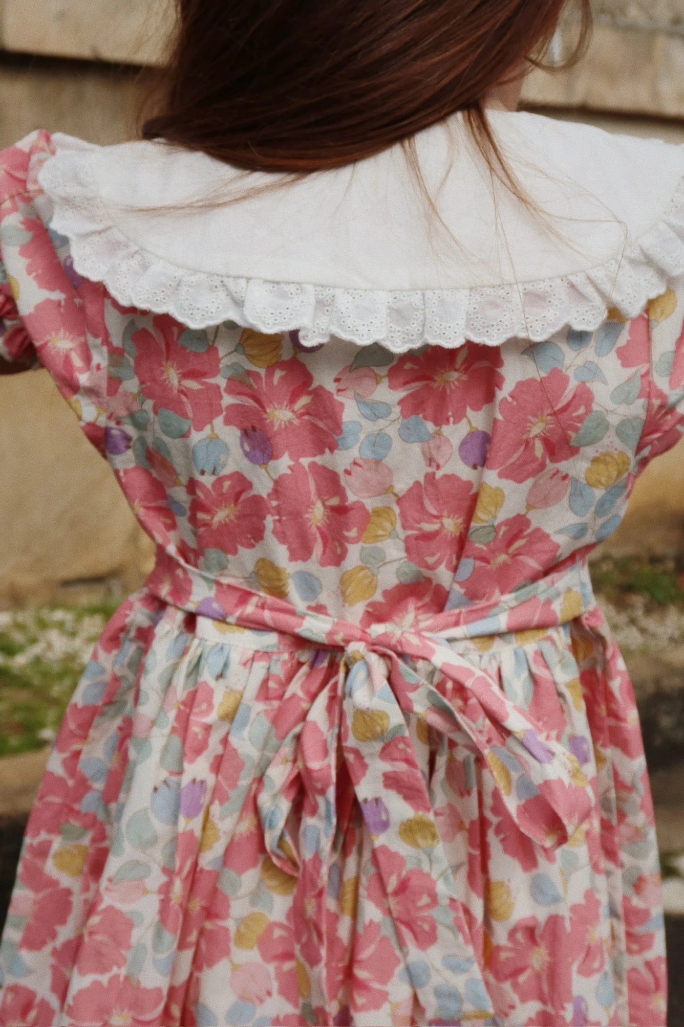 Coeur Collar Dress - Fleur Anglaise