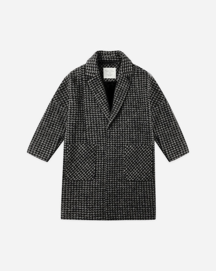 Longline Coat - Micro Check