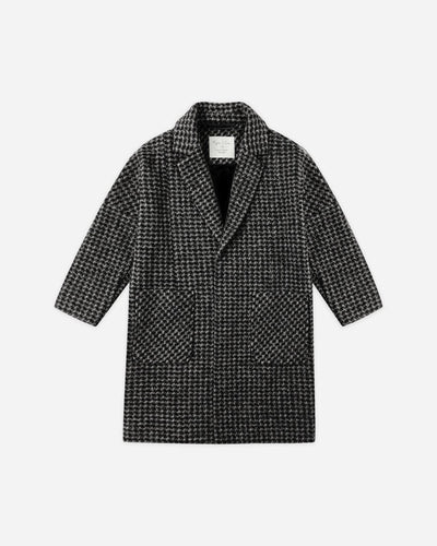 Longline Coat - Micro Check