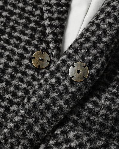 Longline Coat - Micro Check