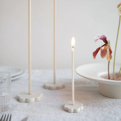 Ceramic Fleur Wishing Candle Holder