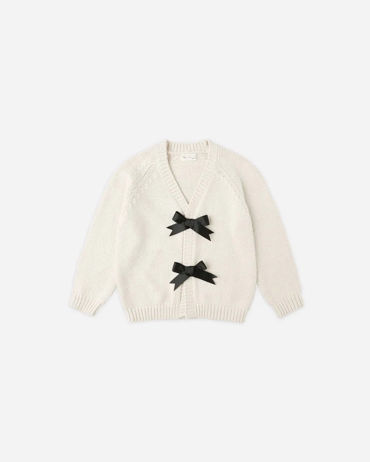 Bow Cardigan - Natural