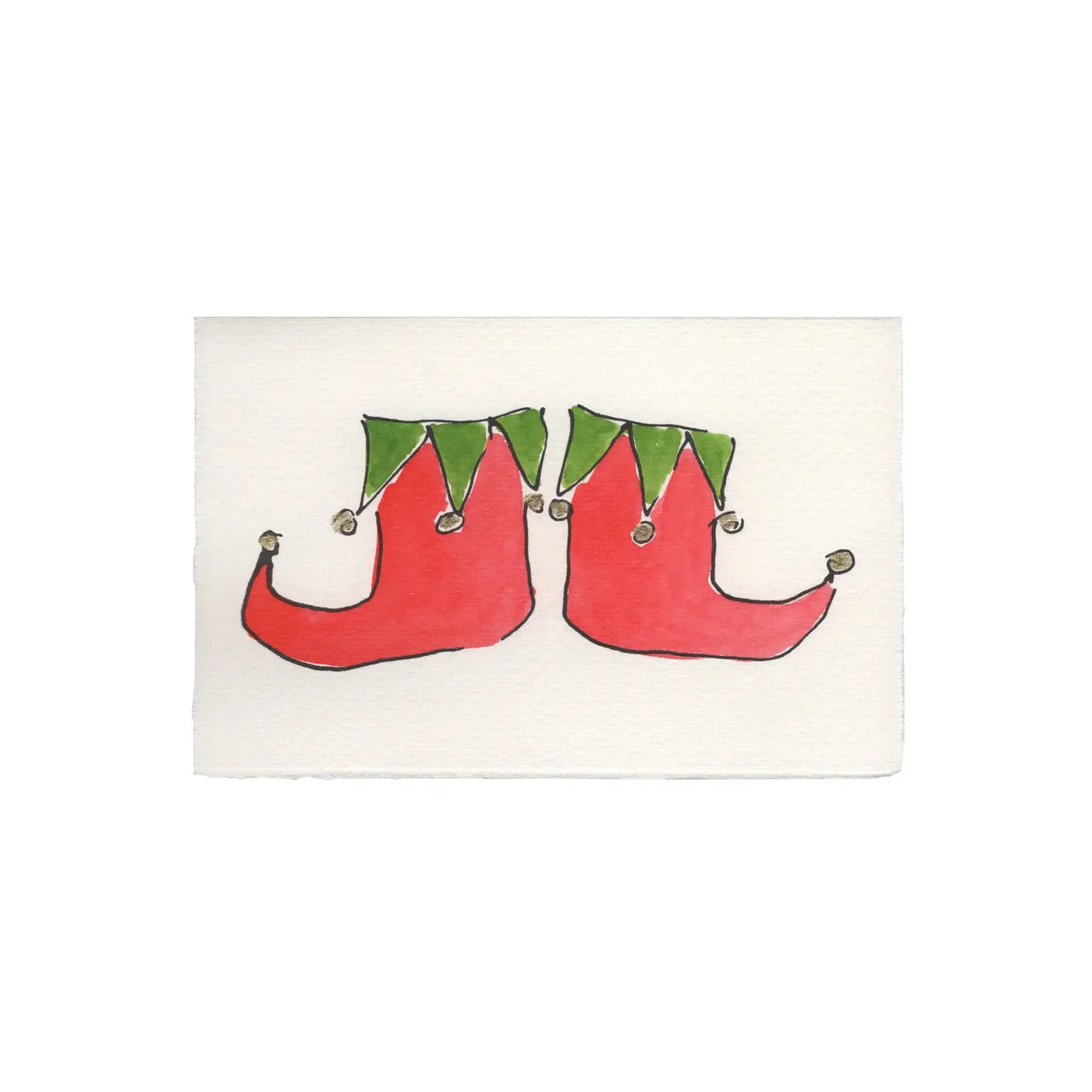 Elf Boots Holiday Card