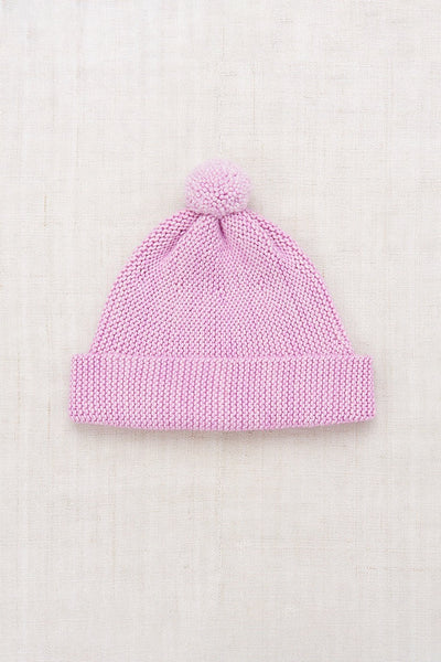 Baby Garter Hat - Pink Lilac