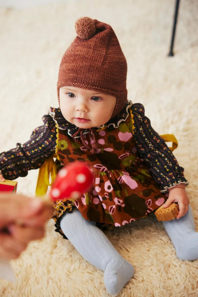 Baby Pattie Onesie - Licorice Bohemia