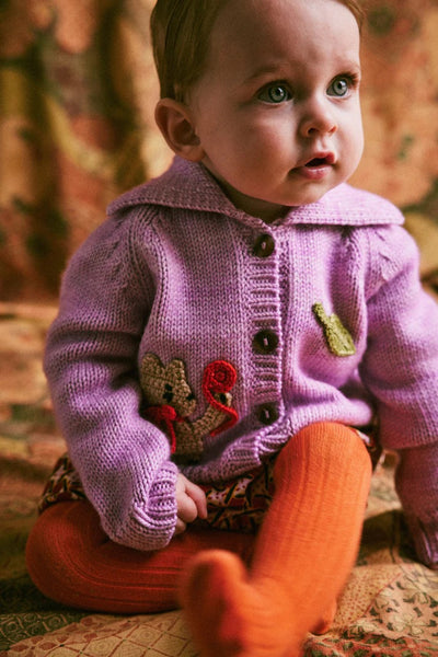 Baby Meadow Motley Cardigan - Pink Lilac