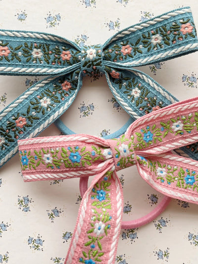 Ribbon Bow Elastic - Two Pack - Sorbet