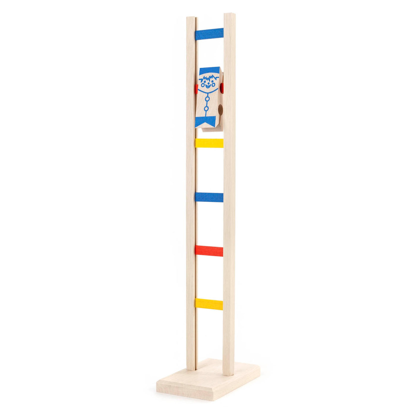 Wooden Toy Manekin on Ladder