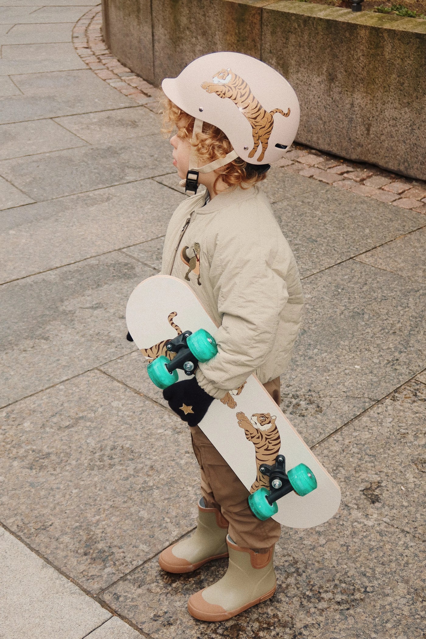 Wooden Skateboard - Tiger