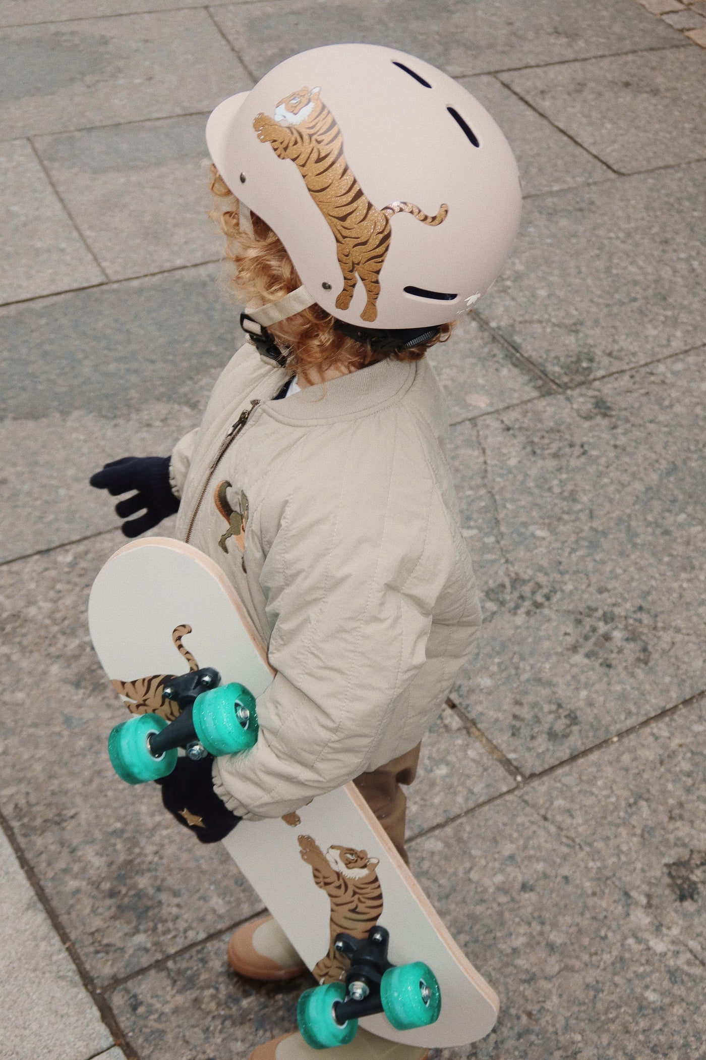 Wooden Skateboard - Tiger