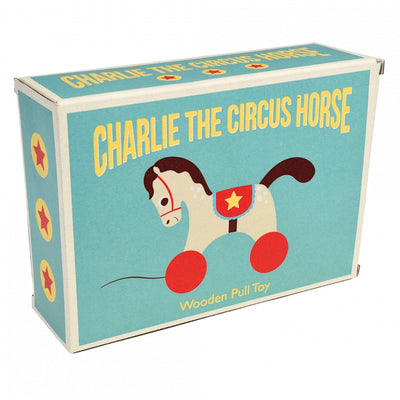 Wooden Pull Toy - Charlie the Circus Horse