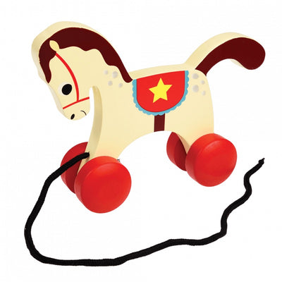Wooden Pull Toy - Charlie the Circus Horse