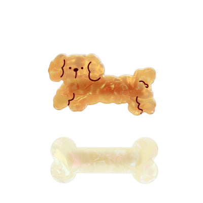 Hair Clips (Set of Two) - Dog and Bone