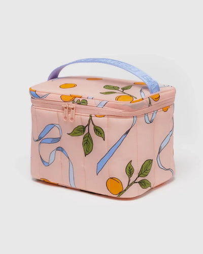 Puffy Lunch Bag - Apricots and Ribbons