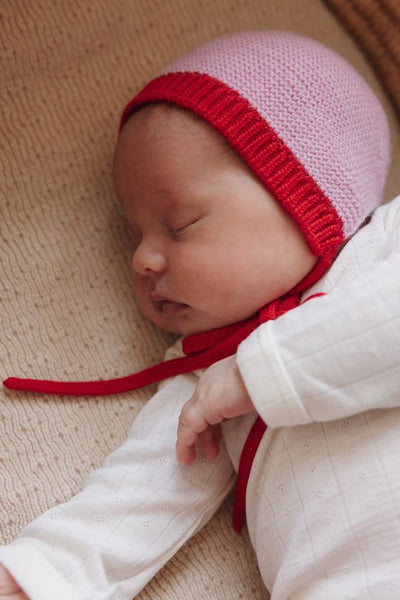 Dolly Bonnet - Cotton Candy/Red